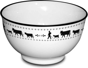 Steinlin Alpaufzug M&uuml;slischale weiss 14cm