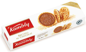Kambly Bretzeli au Chocolat Schokoladenpl&auml;tzchen 100g