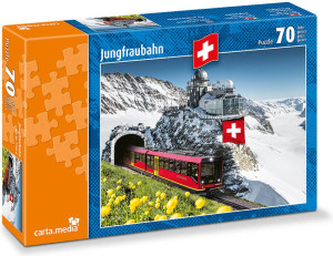 Carta.Media Jungfrau Bahn Puzzle 70 Teile