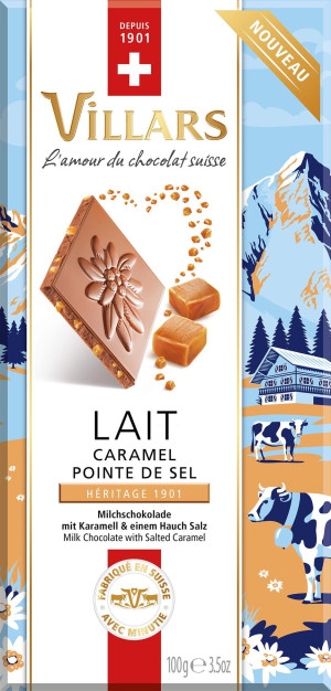 Villars Milchschokolade mit Karamell und Salz 100g