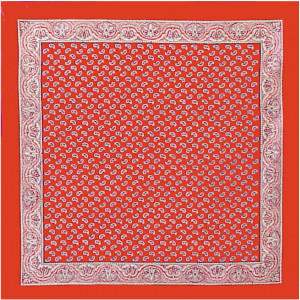 Blumer Carr&eacute; Baumwoll Satintuch 70cm rot