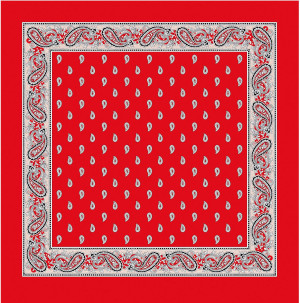 Blumer Carr&eacute; Glarner T&uuml;echli Foulard Classic 70cm rot