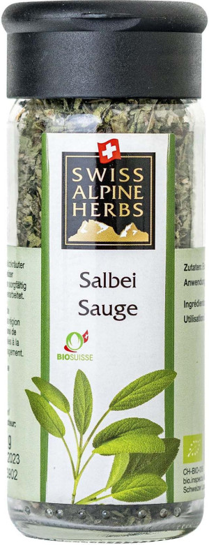 Swiss Alpine Herbs Bio Salbei Gew&uuml;rz 8g