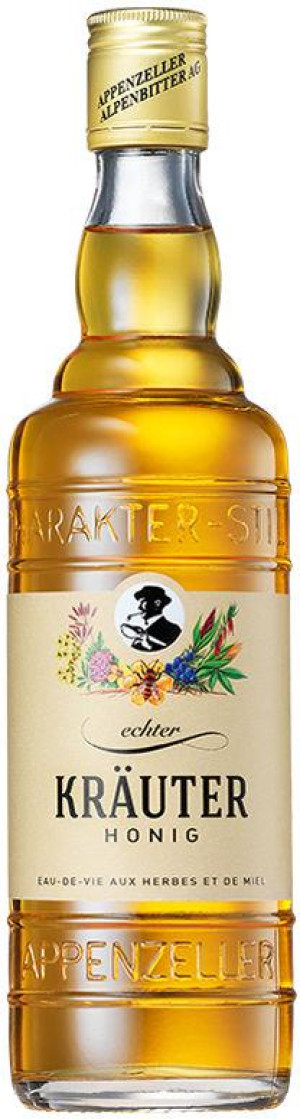 Appenzeller Kr&auml;uterlik&ouml;r Honig 0,5 l