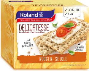 Roland Kn&auml;ckebrot mit Roggen 200g