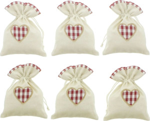 Swiss Finest Geschenkbeutel Karo 6er Set