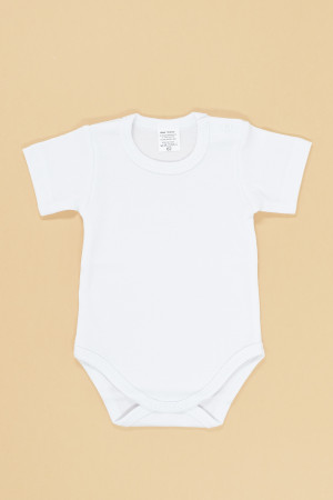Body gładkie kr. rękaw - białe