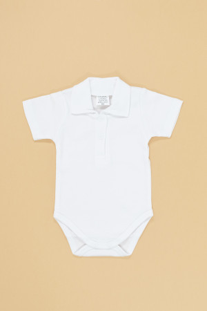 Body białe z koł.kr.rękaw dla chłopca