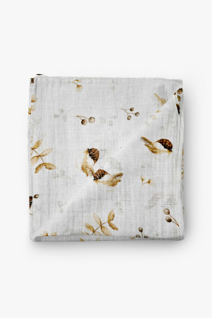 Pielucha tetra druk ptaszki