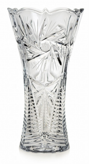 Piękny kryształowy Wazon na kwiaty JULIA Młynek 30cm