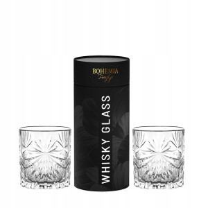 Kryształowe szklanki do whisky BOHEMIA Fiore 320ml 2szt