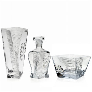 Wazon salaterka karafka komplet stylizowany na Glamour Swarovski WKS