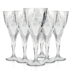 Piękne kryształowe kieliszki do wina JULIA Młynek 320ml 6szt 17454
