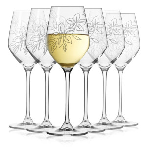 Ekskluzywne kieliszki do wina białego FLORALIS 200ml 6szt.