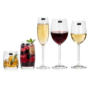 Komplet / zestaw kieliszków i szklanek AMBITION Veronica 30el.