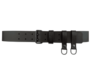 Edvardson Läderbälte Dubbeldorn 50mm med Dangler (Färg: Brun, Längd: 85 cm)