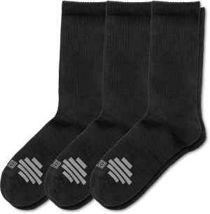5.11 Tactical Duty Ready Plus Crew Socks (3-Pack) (Färg: Svart, Storlek: Large (44.5-47.5))