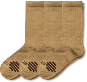 5.11 Tactical Duty Ready Plus Crew Socks (3-Pack) (Färg: US DK Coyote, Storlek: Large (44.5-47.5))