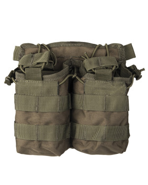 Mil-Tec Open Top Dubbel Magasinficka 5.56/7.62 (Färg: Oliv)