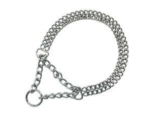 Annan Tillverkare Pet-Food Halv Stryphalsband Kätting 2-Rad 2,5mm "SAFE" (Längd: 65cm)