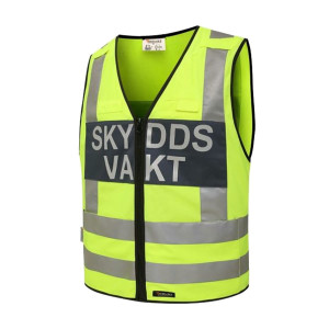 Robust Skyddsvakt Reflexväst (Storlek: Small)