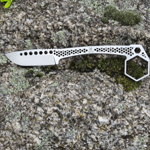Midgards-Messer Honeycomb EDC med Ring