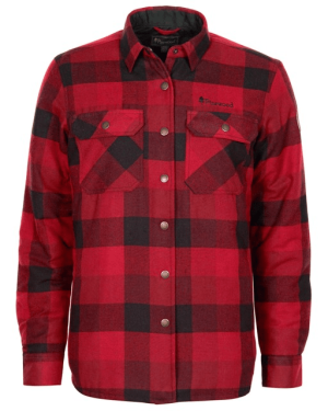 Pinewood Vadderad Skjorta Canada Classic 2.0 Dam - Röd (Storlek: Small)