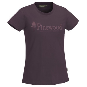 Pinewood T-Shirt Outdoor Life Dam (Färg: Plommon, Storlek: Small)