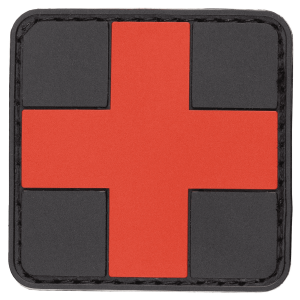 MFH - Max Fuchs MFH Patch Sjukvårdskors First Aid (Färg: Svart/Röd)
