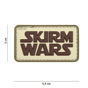 101 INC PVC Patch - Skirm Wars (Färg: Svart)