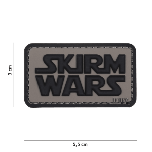 101 INC PVC Patch - Skirm Wars (Färg: Grå)