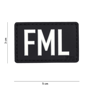 101 INC PVC Patch - FML (Färg: Svart)
