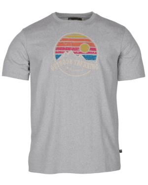Pinewood Finnveden Recycled T-Shirt (Färg: Ljusgrå, Storlek: Large)