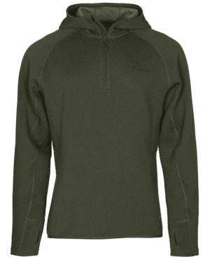 Pinewood Everyday Travel Hoodie (Färg: Mörkgrönmelerad, Storlek: Large)