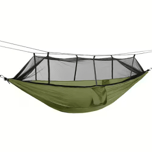 Briv Hängmatta Parachute med Myggnät 260x140cm (Färg: Oliv)