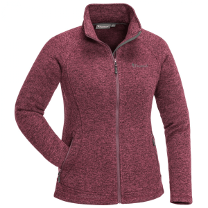 Pinewood Stickad Jacka Gabriella Dam (Färg: Plum Mel, Storlek: Small)