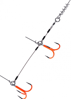 BKK Hooks BKK BB Trigger-21 UVO Stinger Rig (Storlek: #3/0)