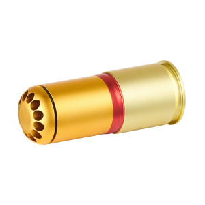 Lancer Tactical 40mm Granat 120BBs Gas - Guld/Röd/Orange