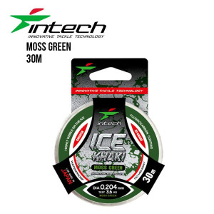 Intech Premium Vinterfiske Lina Ice Khaki Moss Green 30m (Dimension: 0,204/3,6kg)