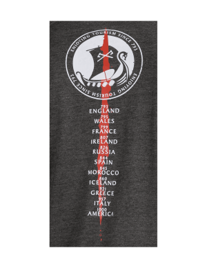 Ragnar Raids Aesir Tour T-Shirt (Färg: Grå, Storlek: Large)