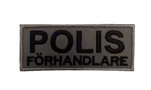 Tacticalstore Patch Polis Förhandlare - Liten (Färg: Grå)