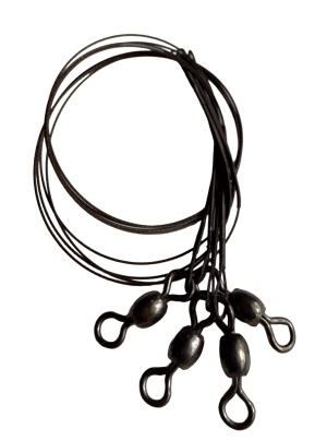 Rapala Terminal Tackle 1x7-Trådig Stålvajer med Lekande 4pack 23cm/23kg
