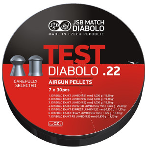 JSB Match Diabolo JSB Exact Test 5,5mm 7x30st