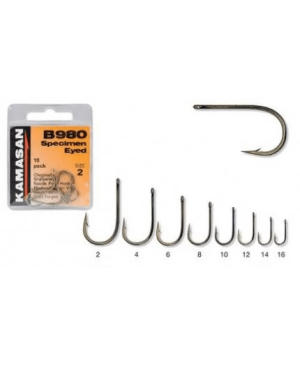 Kamasan Metkrok B980 Specimen Eyed (Storlek: #10 - 10 Pack)