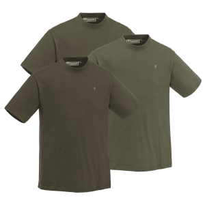 Pinewood T-Shirt 5447 3-pack (Färg: Grön / J.Brun / Khaki, Storlek: XL)