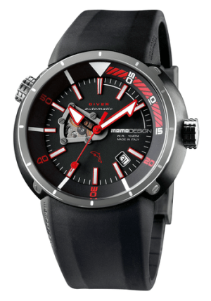 MomoDesign Diver Pro Automatic Svart/Röd 47mm
