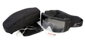 Edge Blizzard - Black Goggle / Clear & G-15 Vapor Shield