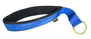 Annan Tillverkare Loboo Halsband Polstrad Halvstryp 50mm (Färg: Blå, Längd: 60cm)