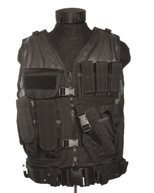 Mil-Tec USMC Taktisk Väst (Färg: Svart)