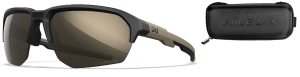 Wiley X WileyX JAKL Captivate Tungsten Mirror Lense / Matte Black/Tan Frame